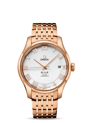 Omega De Ville Co-Axial 41 Red Gold / Silver Diamond / Bracelet